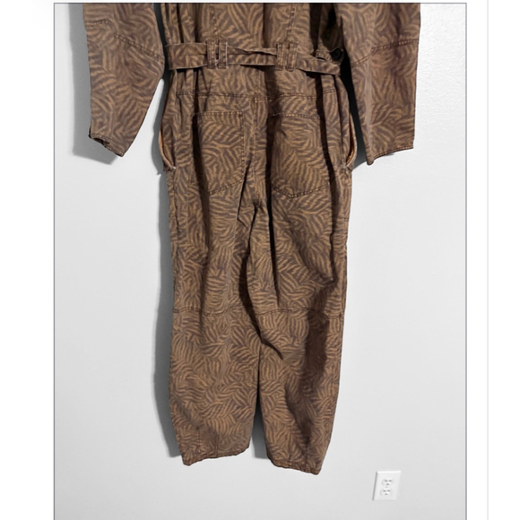 Ulla Johnson Ezra Animal Print Crop Leg Jumpsuit - Picture 8 of 13